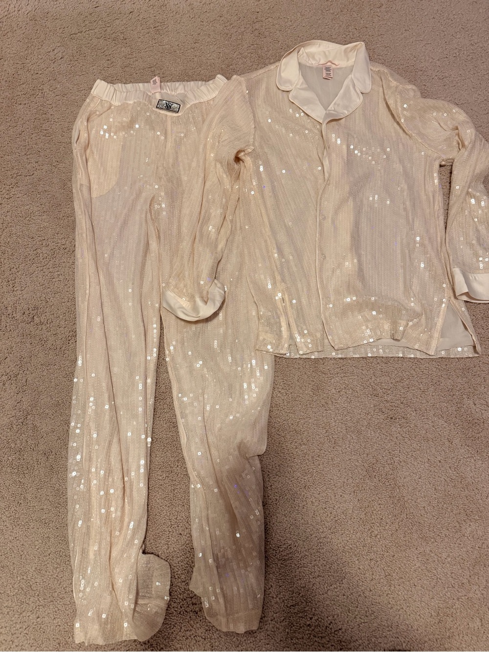 Victoria’s Secret Sequin Pajama Set SIZE XS LONG
